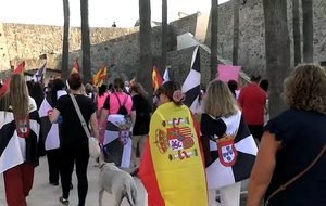 Una escena de la manifestación del 13 de septiembre bajo el lema 'Mujeres y niñas de Ceuta'.