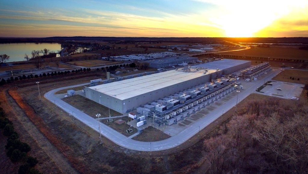 Centro de datos de Google Data Center ubicado en Council Bluffs, en el estado de Iowa, Estados Unidos.