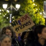 Concentración contra la violencia machista en Madrid, en noviembre de 2025.