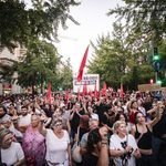 Concentración en Granada en repulsa del desahucio de Maricarmen Abascal ayer en Madrid. Fotografía de Jaime Cinca.