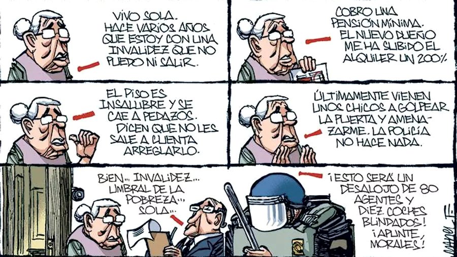 Desalojo.