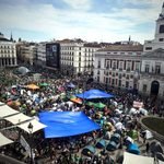 El 27 de septiembre confluyeron en Sol una acampada por la vivienda que no deja de crecer y las luchas por la educación pública.