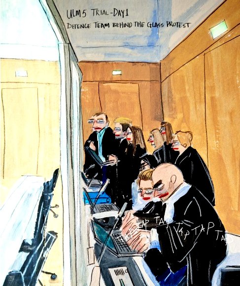 Escenas kafkianas en el tribunal.