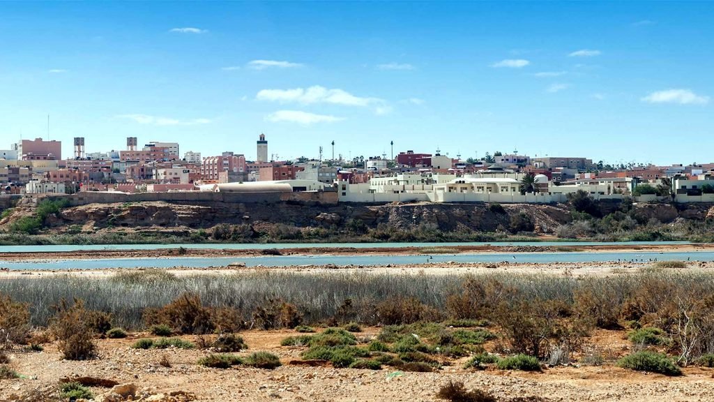Fotografía panorámica de El Aaiún, en el territorio del Sáhara Occidental.