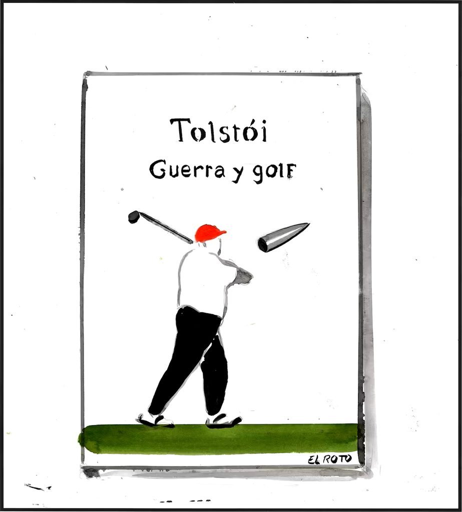 Guerra y golf.