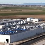 Imagen aérea de un cento de datos situado en Aragón.