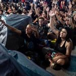 La reacción desde la acampada por la vivienda “Un decreto roto sería una vergüenza”. Fotografía de Edu León.