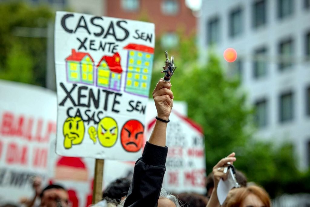 La última manifestación por la vivienda en Vigo, el 6 de junio de 2026.