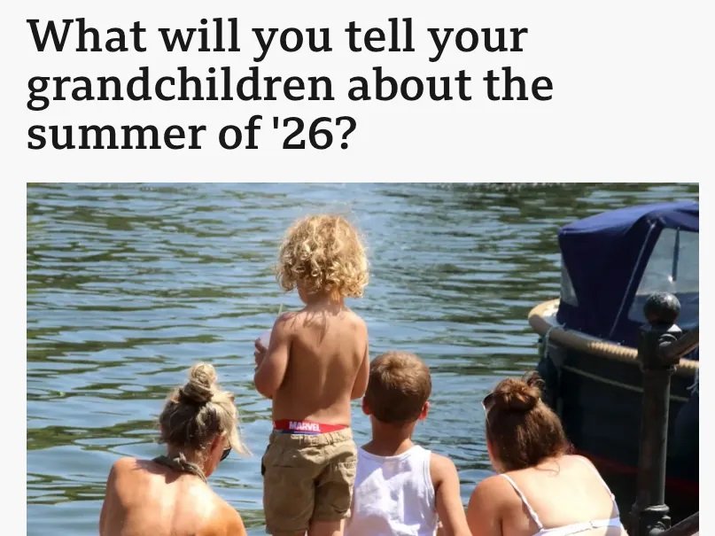 Pero si llego a hablar con mis nietos sobre el verano de 2026, ¿Qué les diré?