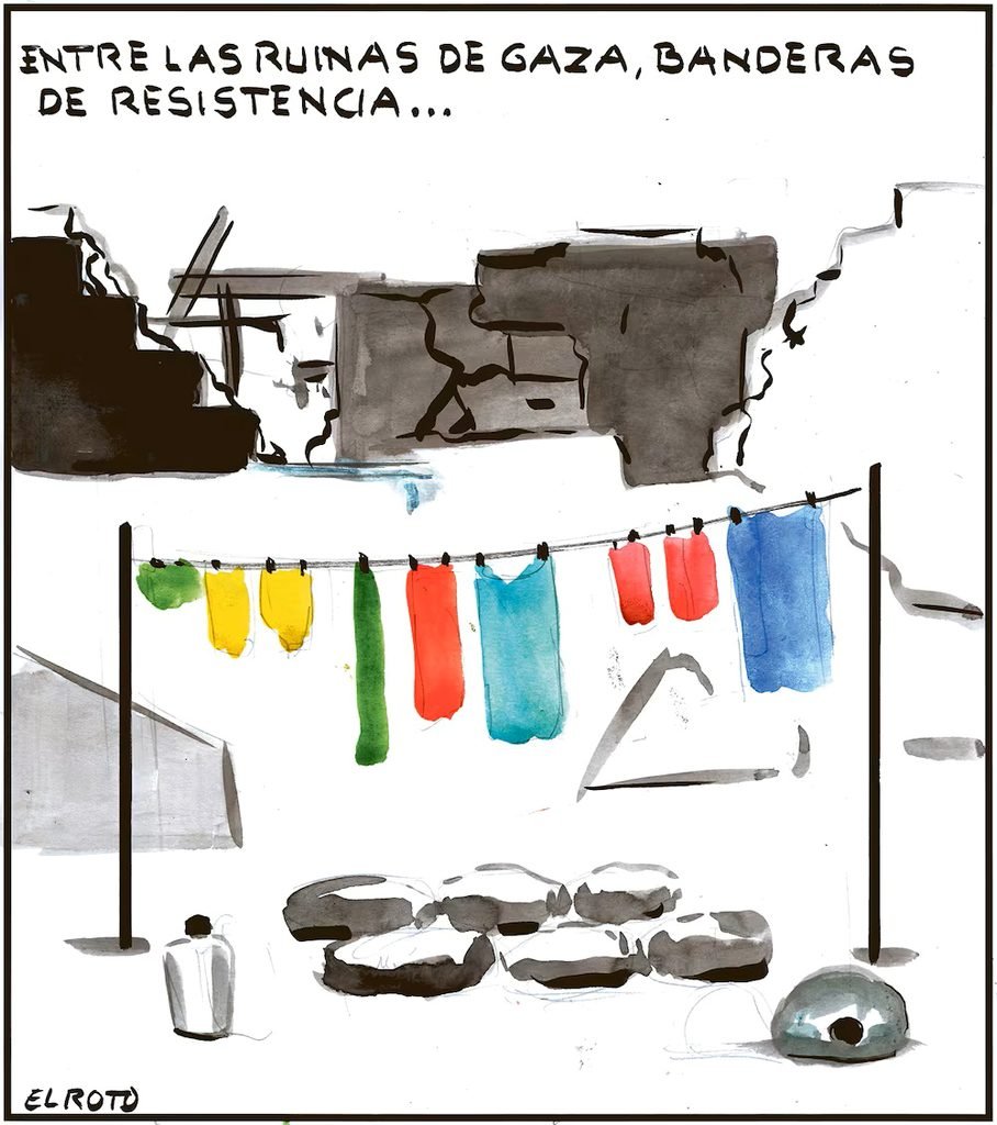 Resistir entre las ruinas de Gaza.
