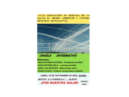 Charla informativa sobre los sistemas quitalluvia en Albox (Almería)