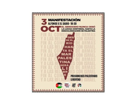 Manifestación en Murcia – El genocidio nunca cesó en Palestina
