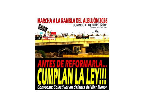 Marcha a la Rambla del Albujón 2026. Campo de Cartagena