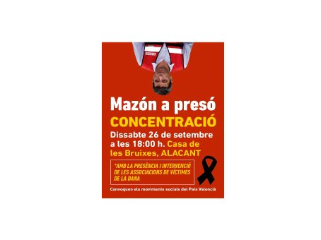 Concentración en Alicante – Mazón a prisión