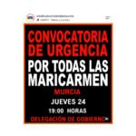 Convocatoria de urgencia por todas las Maricarmen - Murcia.