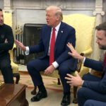 Volodímir Zelensky, en el Despacho Oval, humillado J. D. Vance. y Donald Trump.