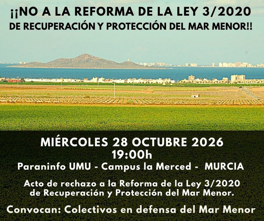 Acto en Murcia en defensa del Mar Menor.
