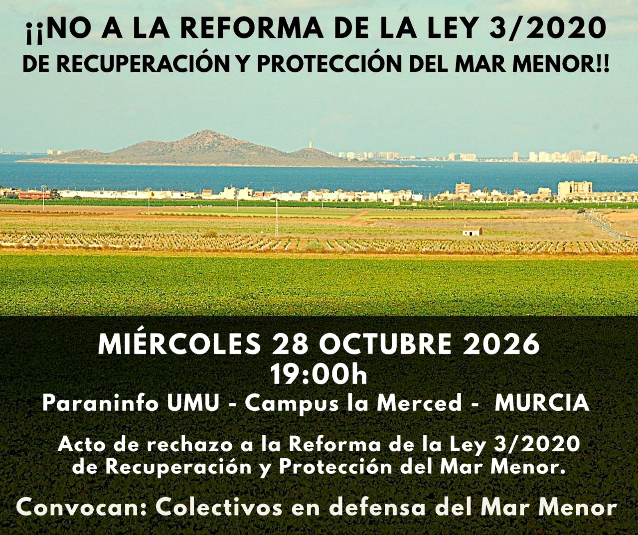 Acto en Murcia en defensa del Mar Menor