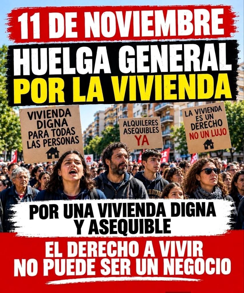 11 de noviembre - Huelga General por la Vivienda.