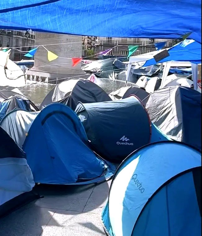 Acampada en Sol, Madrid.