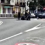 Captura de pantalla del video grabado momentos después de que un policía disparara a Babacar Welle en Hondarribia.