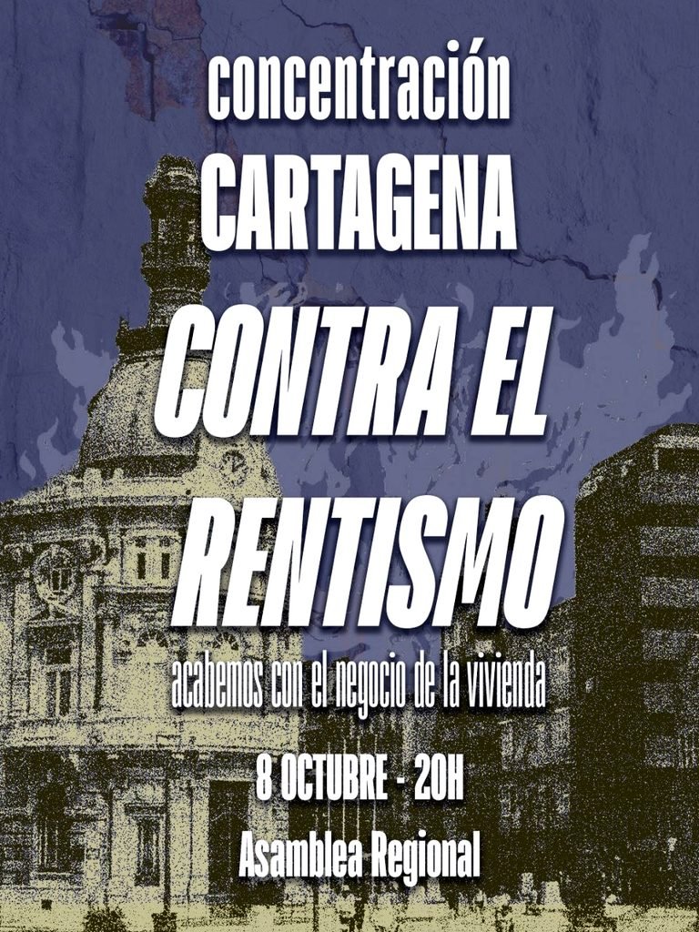 Concentración en Cartagena contra el rentismo.
