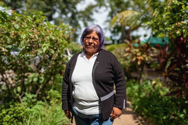 Conchi Suarez, activista por la defensa del acceso al agua en Suchitoto, El Salvador. EntreFronteras.