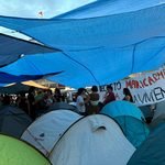 Imagen de los primeros días de la acampada en Sol en septiembre de 2026.