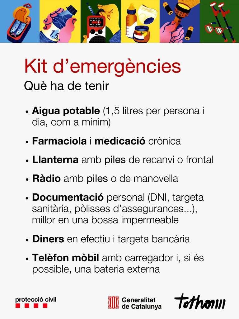 Post de Protecció Civil de la Generalitat de Catalunya.