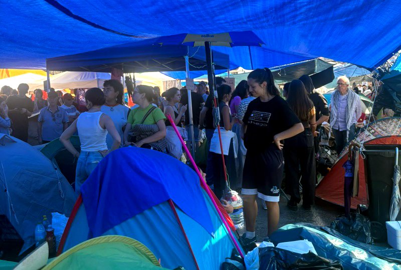 La acampada en Sol el martes 29 a las doce del mediodía.