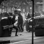 La movilización antifascista logró impedir el acto sin público de Vito Quiles en Iruñea. Ekinklik.