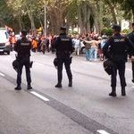 Las fuerzas del orden ante la manifestación del 3 de octubre en Madrid.