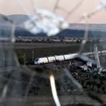 Los trenes Iryo 6076 y AVE 2080 tras el choque en Urda, cerca de Los Yébenes, este miércoles. Marcos Villaoslada.