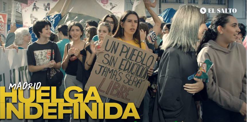 Madrid: Huelga indefinida en la educación pública.