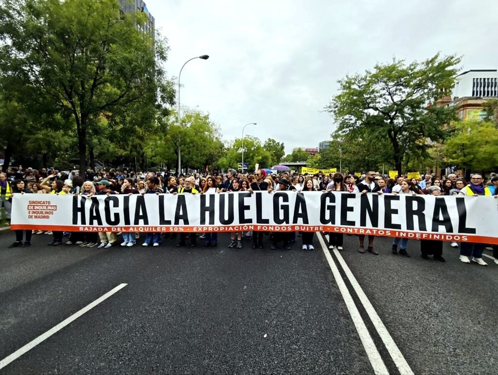 Manifestación en Madrid del pasado 3 de octubre por la huelga general. Fotografía de Susana Albarrán Méndez.
