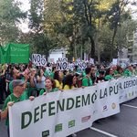 Manifestación por la educación pública el 16 de octubre de 2026. Kike Castro.