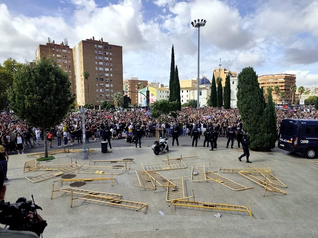 Manifestación por la vivienda en València el pasado 3 de octubre.