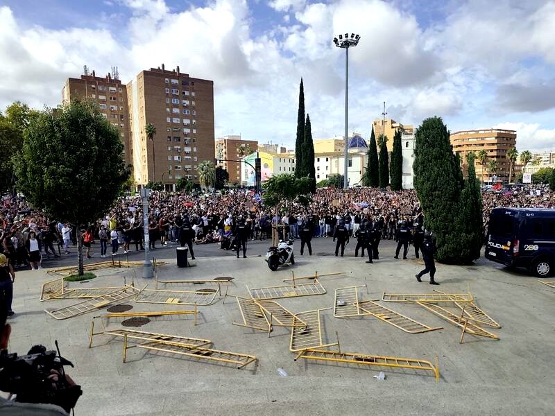 Manifestación por la vivienda en València.