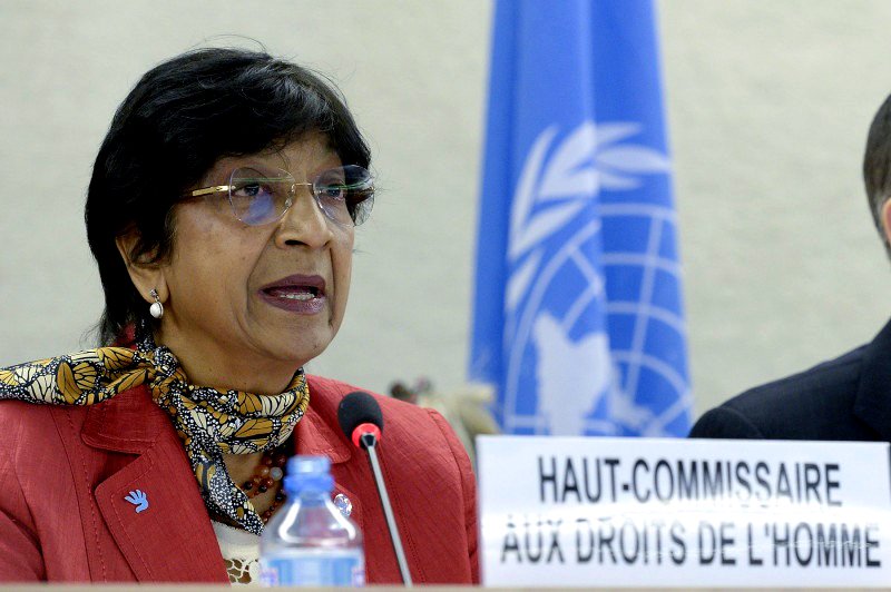 Navi Pillay durante una comparecencia en marzo de 2014.