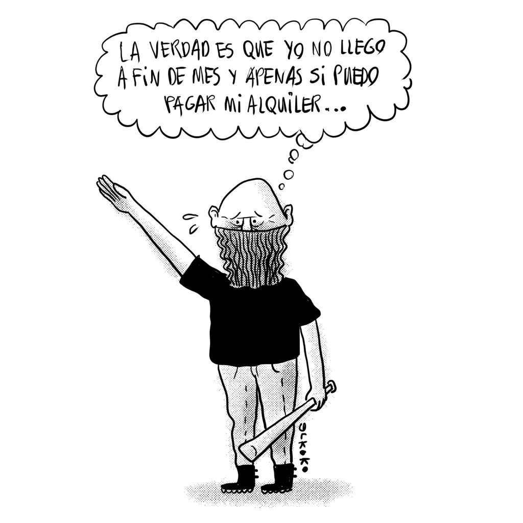 No llega a fin de mes.
