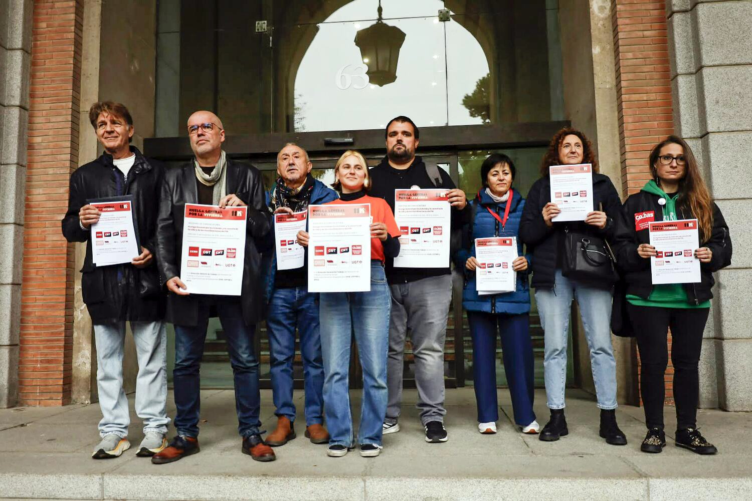 Sindicatos de inquilinos y laborales registran la huelga del 11 de noviembre por la vivienda y los salarios