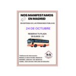 Nos manifestamos en Madrid también desde Murcia en defensa de las pensiones públicas.