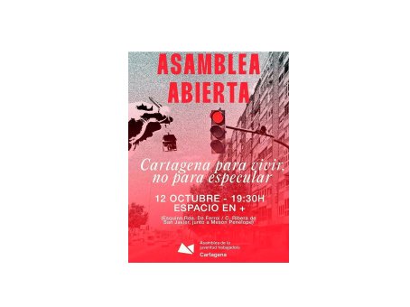 Asamblea en Cartagena contra la especulación urbanística