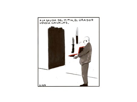 La salida del mitin