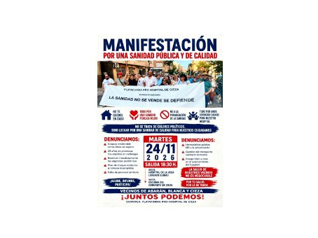 Manifestación en Cieza por una sanidad pública y de calidad