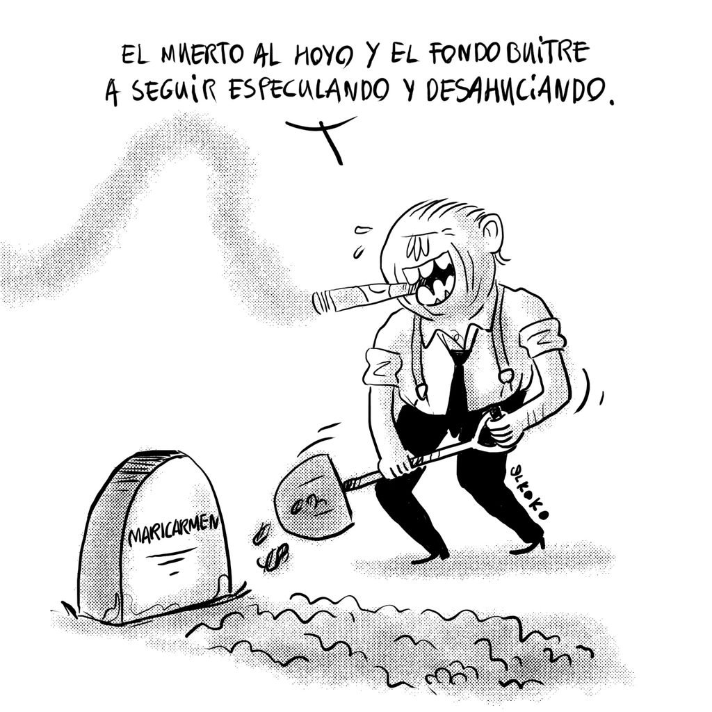Un día más en la oficina del fondo buitre.